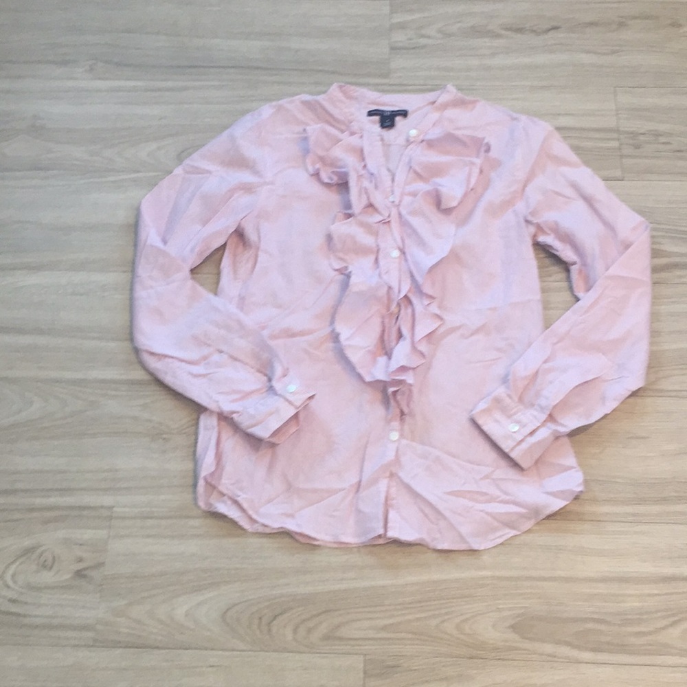 Gap Button Down Ruffle Top - Picture 2 of 7